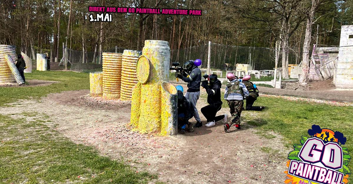 DER 1. MAI 01.05.2023 GO PAINTBALL ADVENTURE PARK