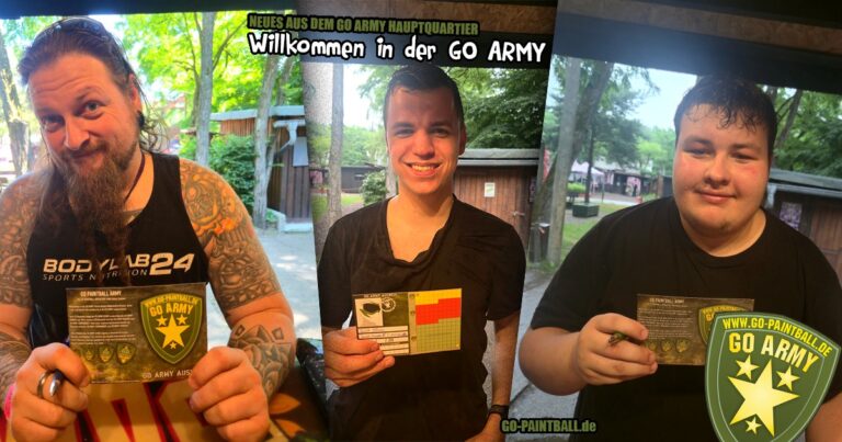Neue Mitglieder der GO ARMY Paintball Community in Brandenburg