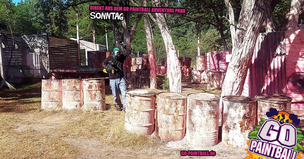 Kids Paintball Brandenburg – Kinder und Gäste beim Spielen im GO Paintball Adventure Park