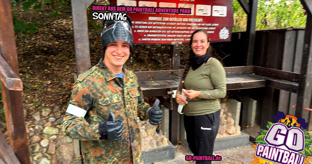 Crew beim Paintball Sonntag im GO Adventure Park Brandenburg