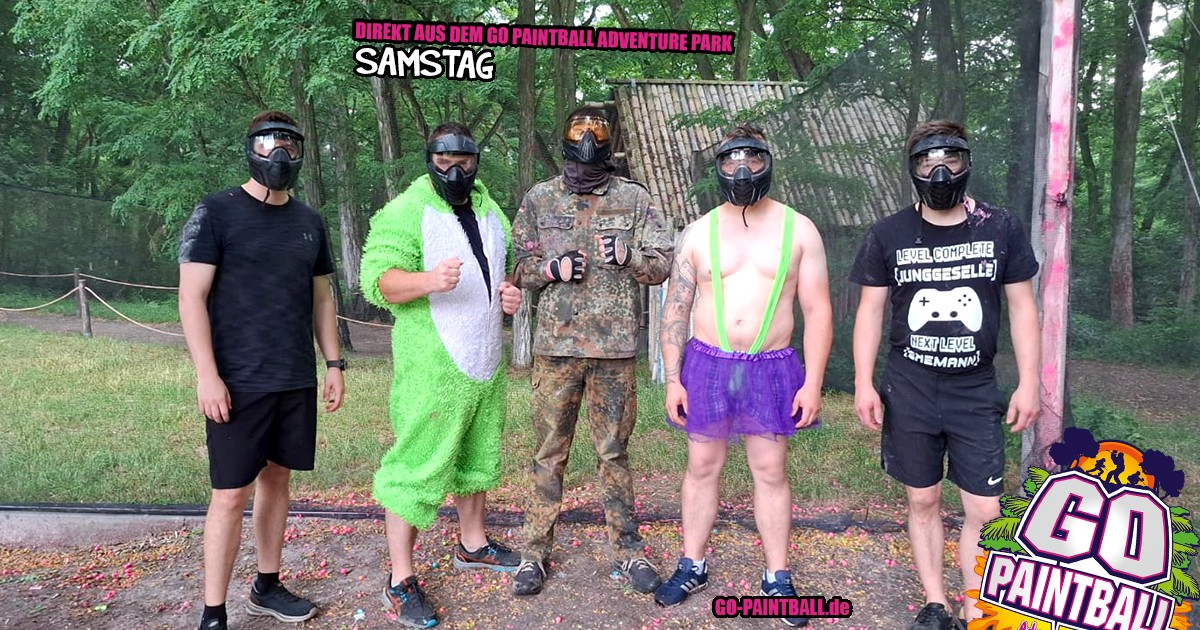 Sommertag beim Paintball in Brandenburg mit Sonne und Spielfeldern