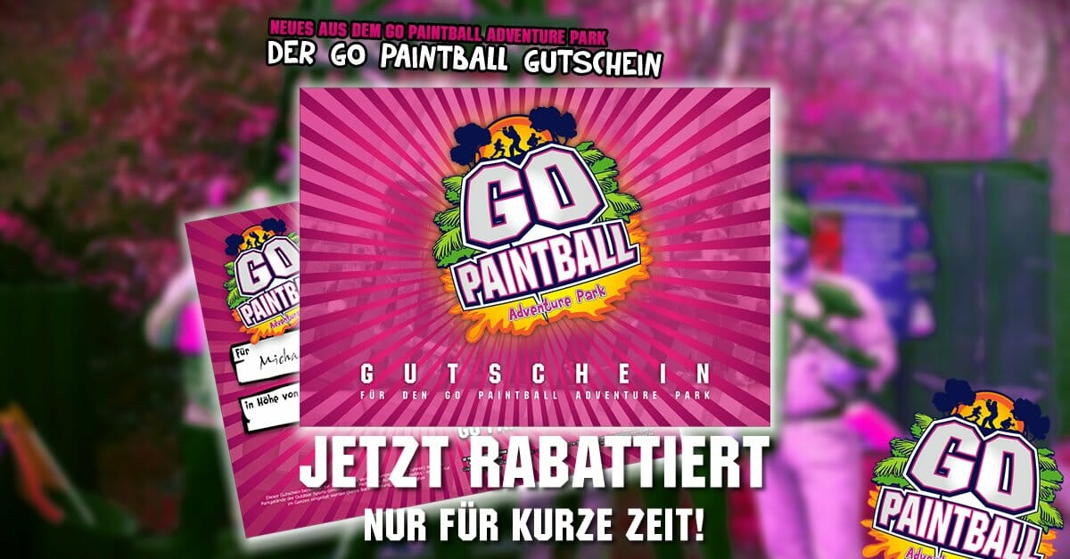 Der Go Paintball Gutschein mit Rabatt GO PAINTBALL ADVENTURE PARK