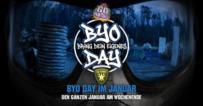 BYO Days Januar 2026 im Go Paintball Adventure Park Berlin