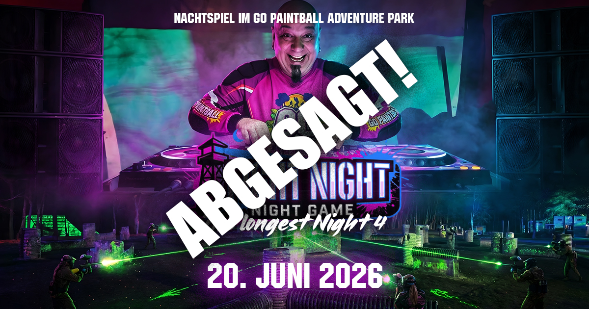 Fight Night Brandenburg bei Nacht – Spielfeld unter Flutlicht im GO Paintball Adventure Park