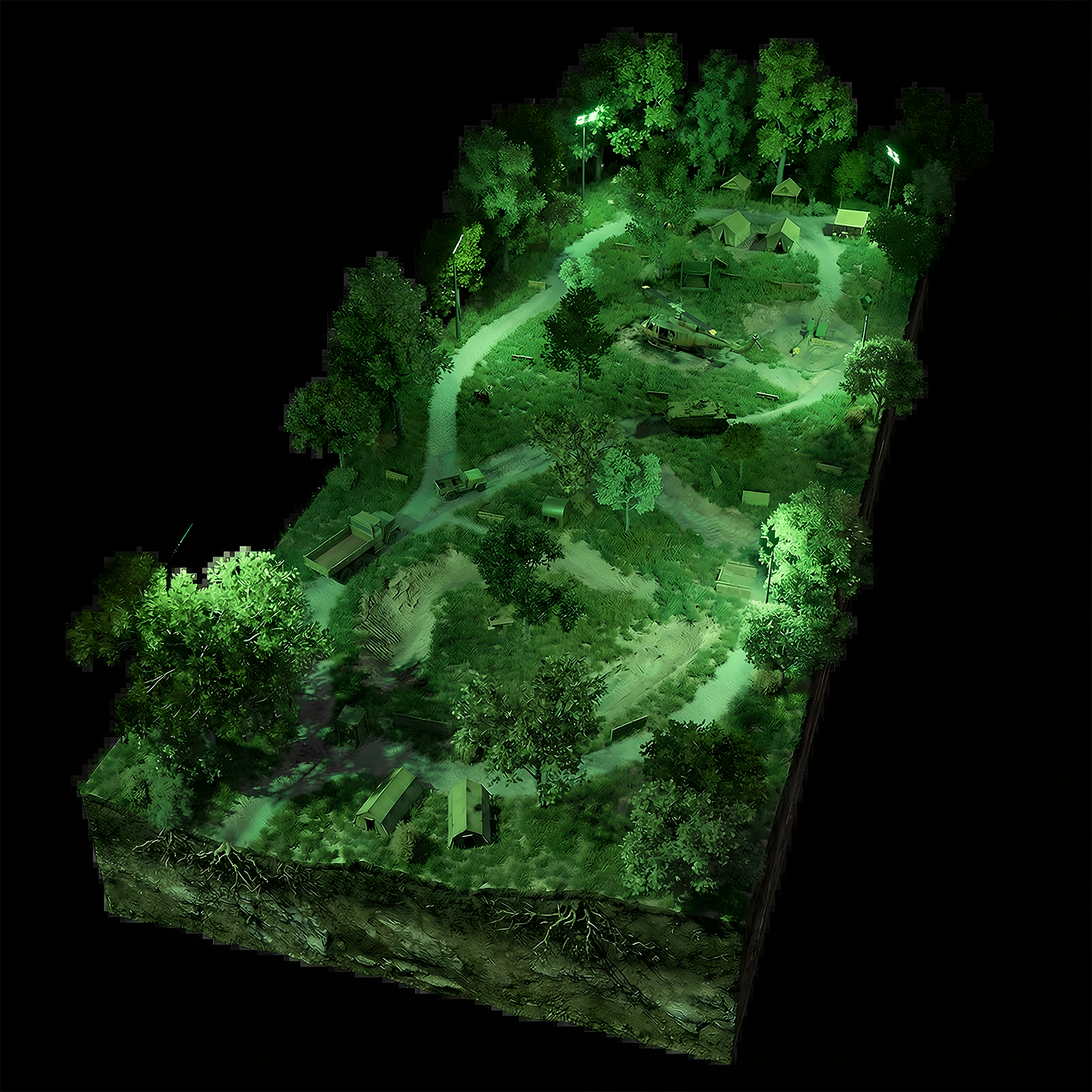 Spielfeld Jungle Trail 2026 Nacht small