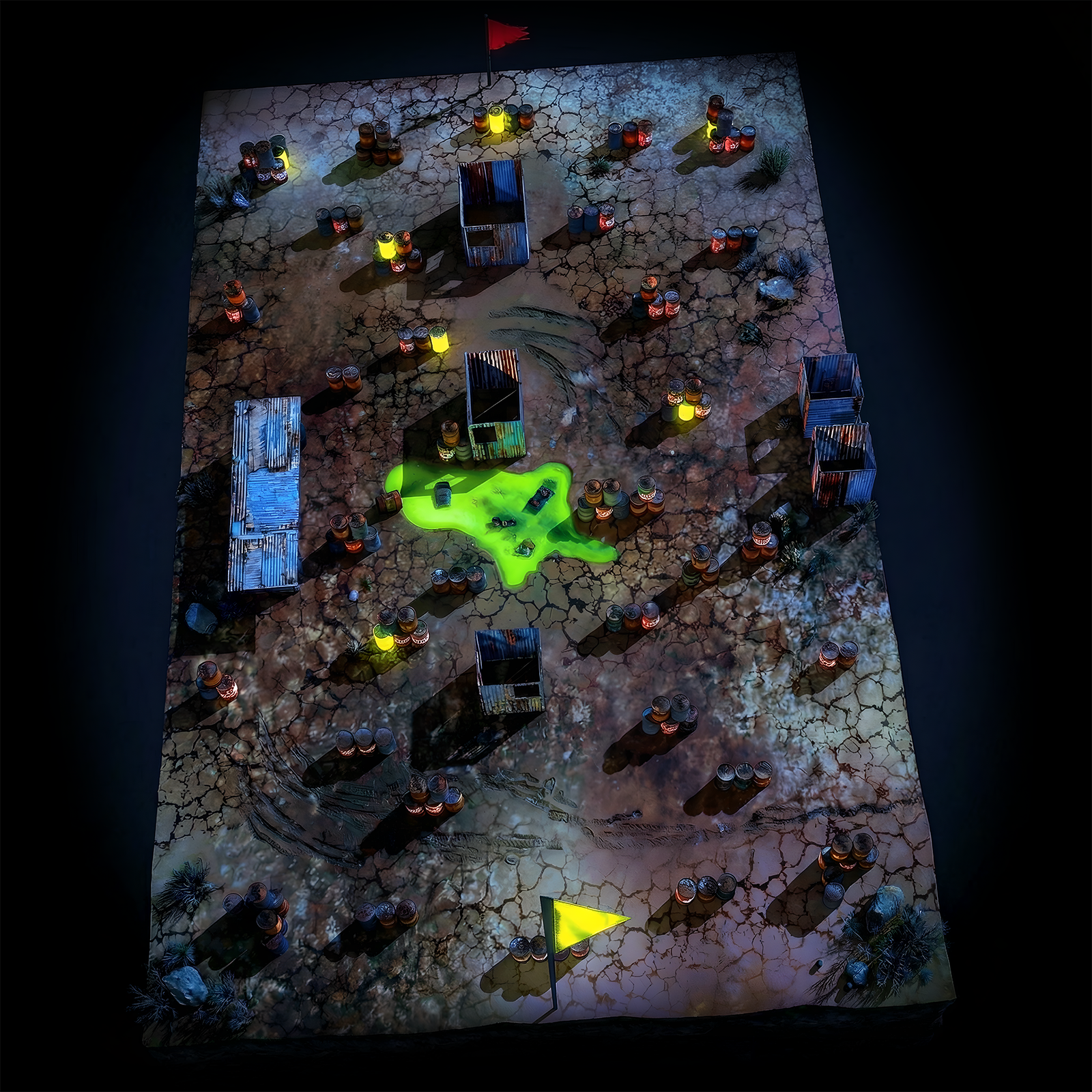 Spielfeld Toxic Barrelz Nachts small Spielfeld Toxic Barrelz Nachts small