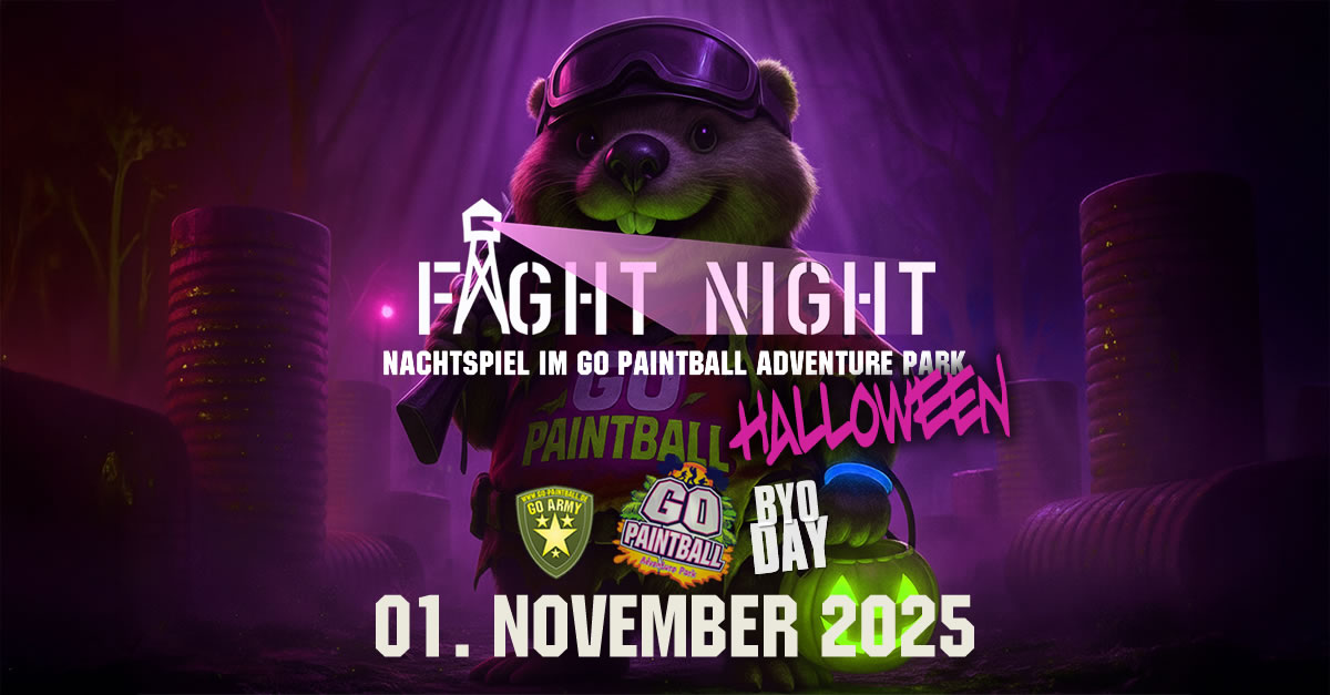 Halloween Fight Night 2025 im GO Paintball Adventure Park 🎃